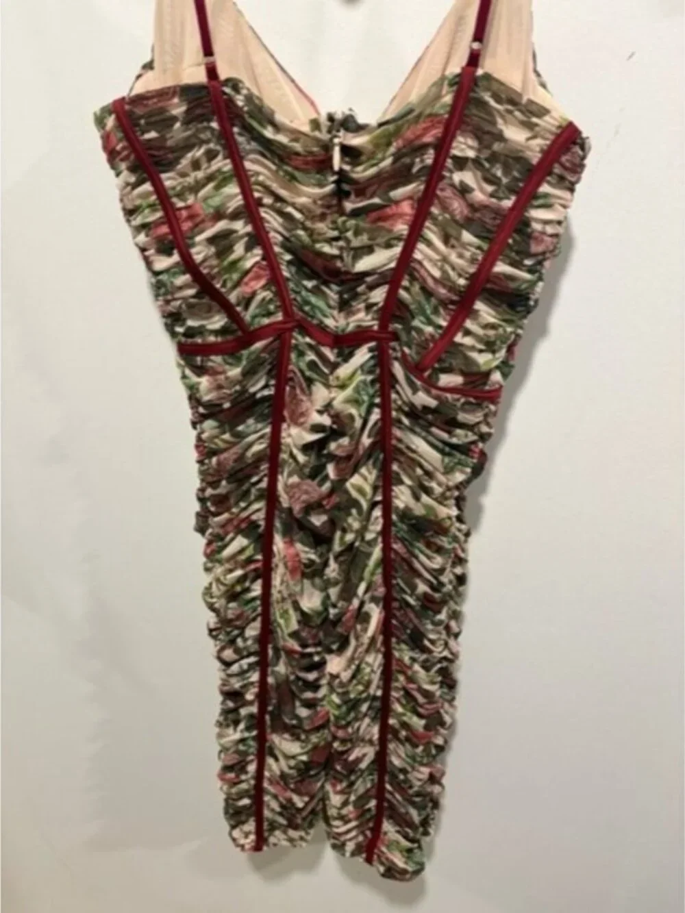 HOUSE OF CB - SABLE -Vintage Floral Ruched Corset Dress - Read Description!! - Picture 11 of 12